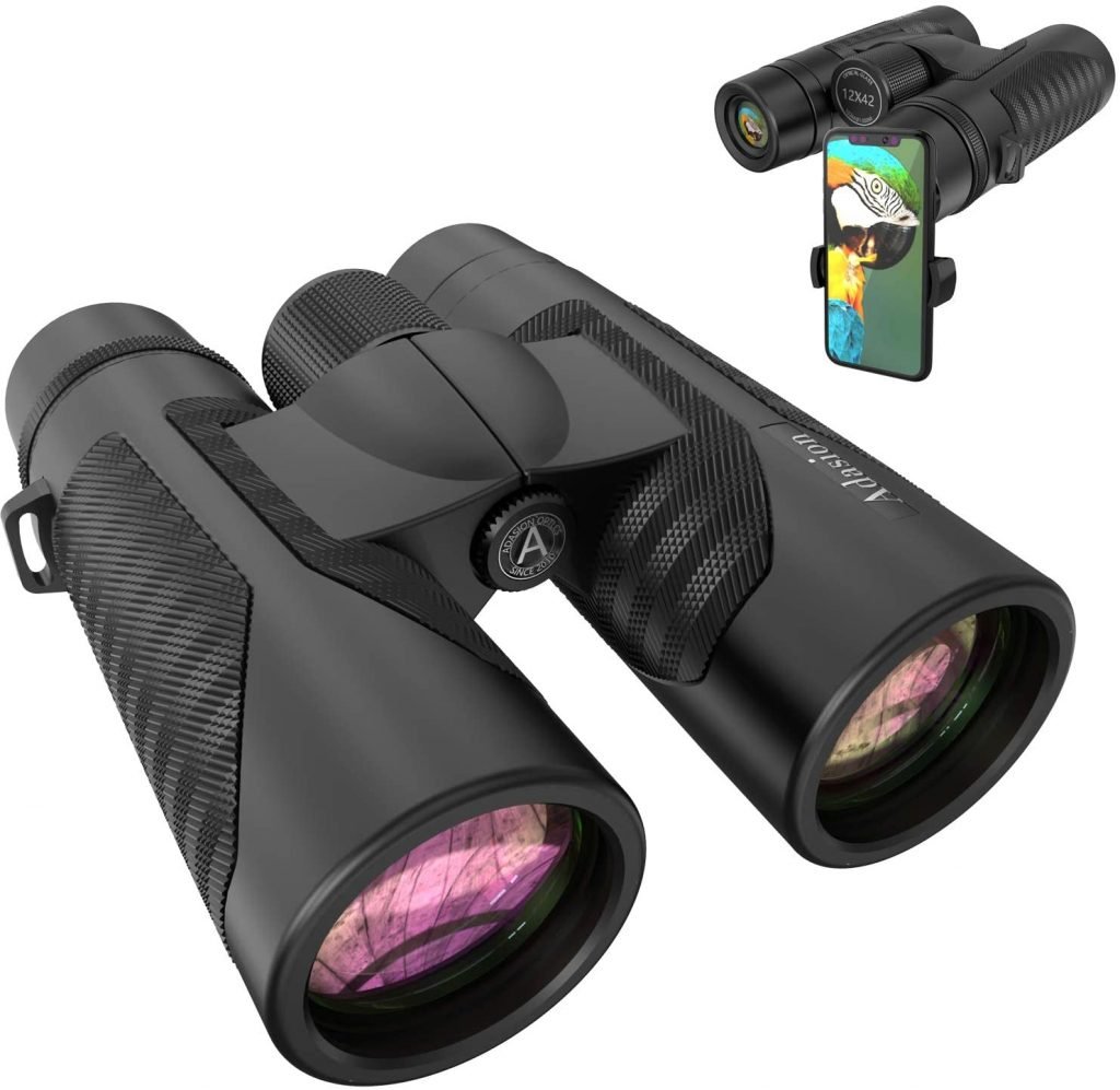 Adasion 12x42 Binoculars with Camera Adapter