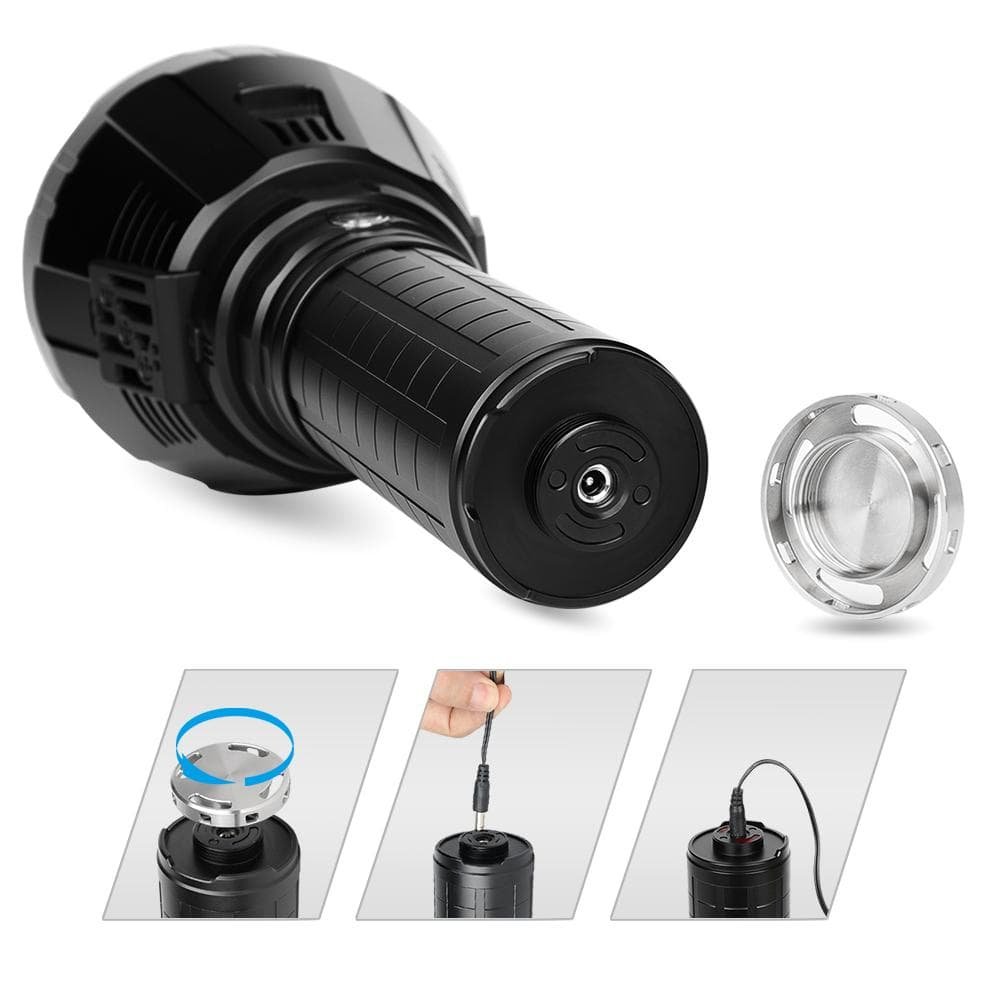 IMALENT MS18 Super Bright Flashlight Battery